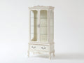 Vitrine - Bois - 92 x 43 x 186 cm - Ivoire - Style rococo